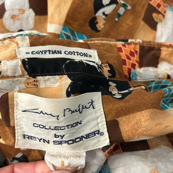 Reyn Spooner Guy Buffet Egyptian cotton size large vintage Hawaiian shirt - Picture 5 of 9